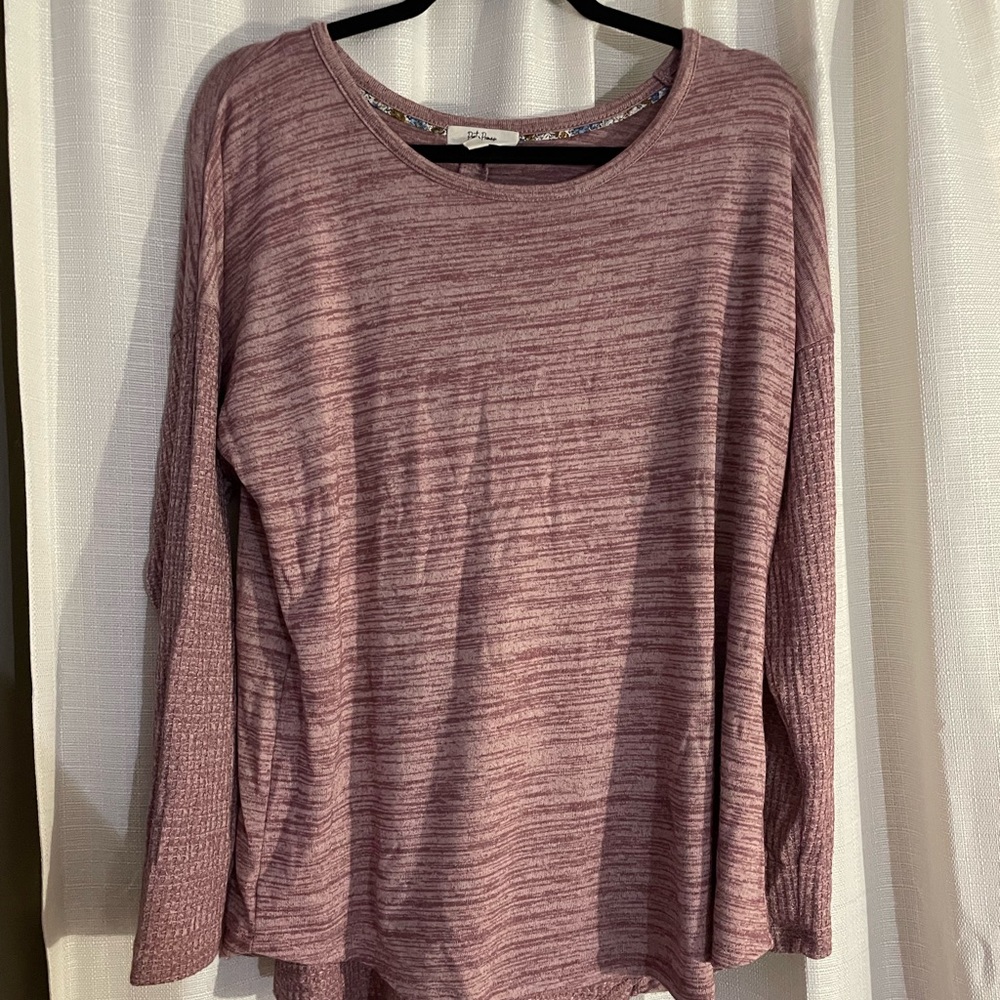 Mauve long sleeve top